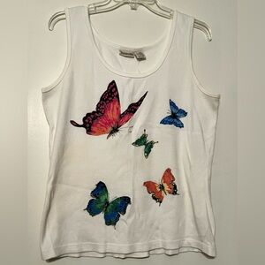 NWT - Wht. St. John’s Bay Multi-Butterfly Tank